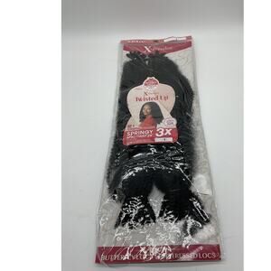 Outre X-Pression Twisted Up Springy Afro Twist 24in 3X 1 Black Hair Extensions